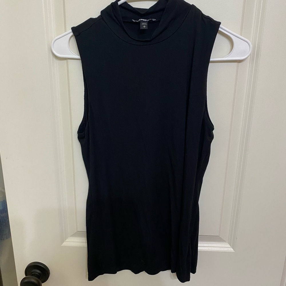 Express Black Sleeveless Top